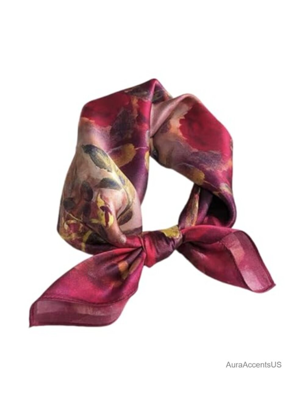 100% Mulberry Silk Square Scarf Neckerchief Headscarf